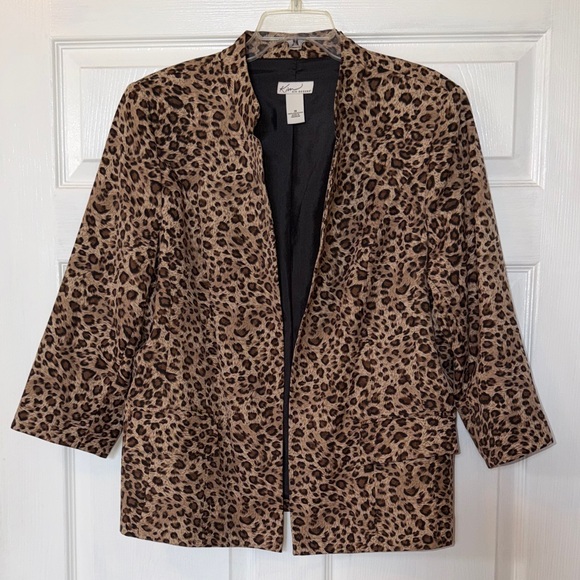 Kim Rogers Jackets & Blazers - Kim Rogers Leopard Print Women's Suit Jacket- like new!
